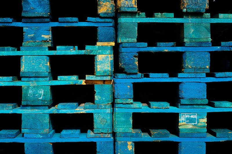 Repurposed Wooden Pallet Shelves